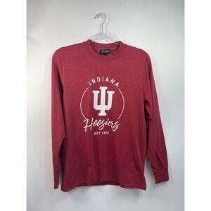 Gameday Couture Indiana Hoosiers Tee Men's Sz S Red Crew Neck Long Sleeve